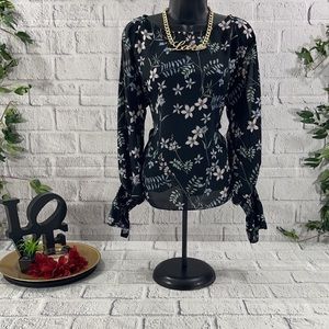 Women’s Vince Camuto Casual Multicolored Long Sleeve Blouse (M)